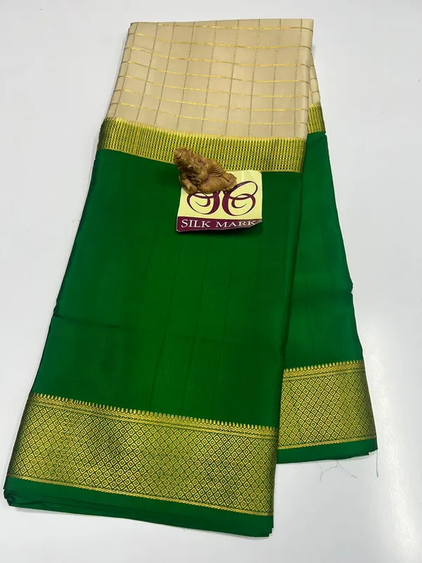 Pure_Mysore_Crepe_Silk_Sarees_With_Blouse_Piece