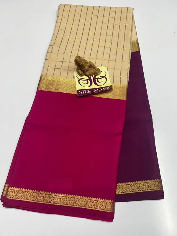 Pure_Mysore_Crepe_Silk_Sarees_With_Blouse_Piece