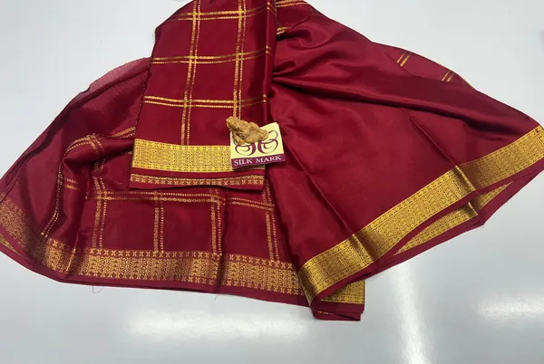 Pure_Mysore_Crepe_Silk_Sarees_With_Blouse_Piece