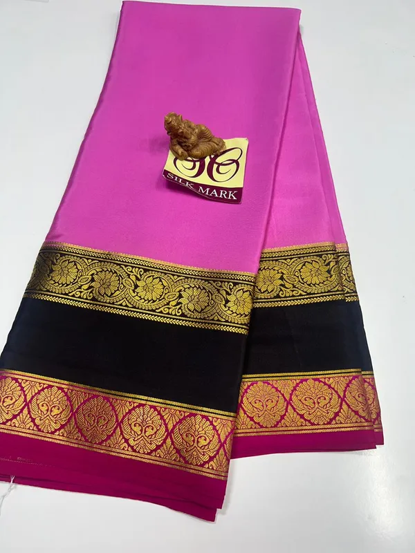 Pure_Mysore_Crepe_Silk_With_Embroidery_Saree_With_Blouse_Piece