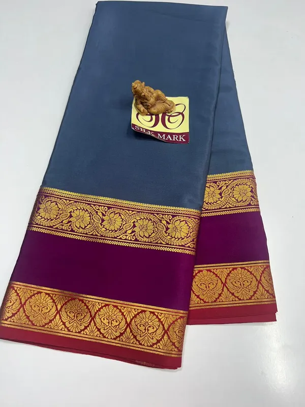 Pure_Mysore_Crepe_Silk_With_Embroidery_Saree_With_Blouse_Piece