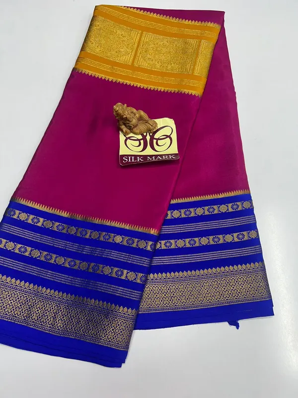 Pure_Mysore_Crepe_Silk_With_Embroidery_Saree_With_Blouse_Piece