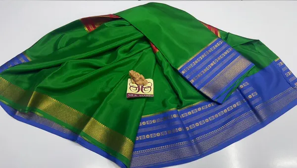 Pure_Mysore_Crepe_Silk_Saree_With_Blouse_Piece
