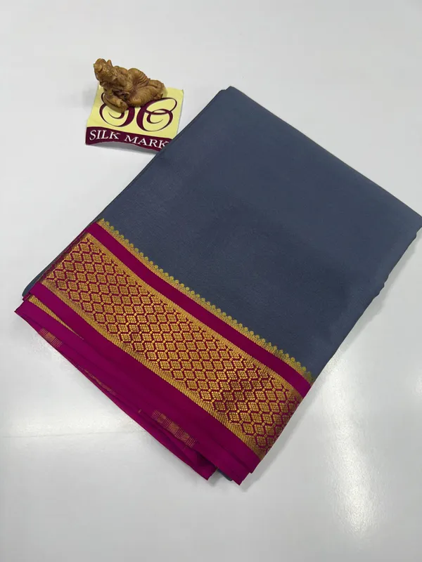 Pure_Mysore_Crepe_Silk_With_Embroidery_Saree_With_Blouse_Piece