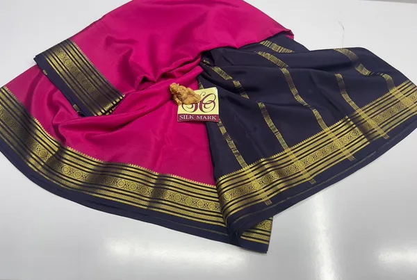 Contrast_Pure_Crepe_Silk_Sarees_With_Silk_Mark_Pure_Mysore_Crepe_Silk_Sarees_With_Running_Blouse_Piece