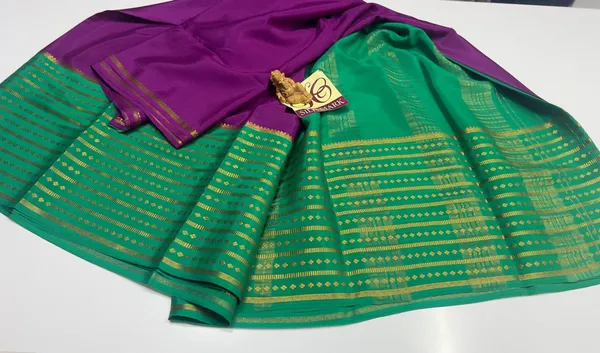 Pure_Mysore_Crepe_Silk_With_Embroidery_Saree_With_Blouse_Piece