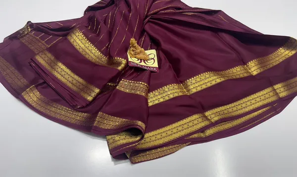 Pure_Mysore_Crepe_Silk_With_Embroidery_Saree_With_Blouse_Piece