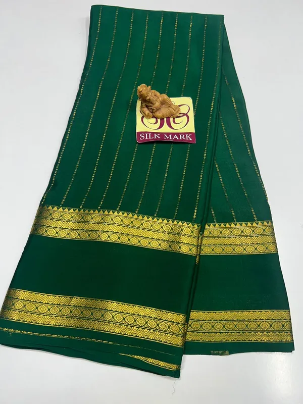 Pure_Mysore_Crepe_Silk_With_Embroidery_Saree_With_Blouse_Piece