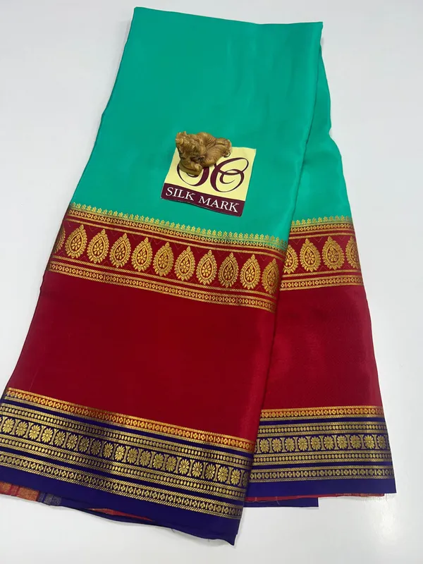 Pure_Mysore_Crepe_Silk_With_Embroidery_Saree_With_Blouse_Piece