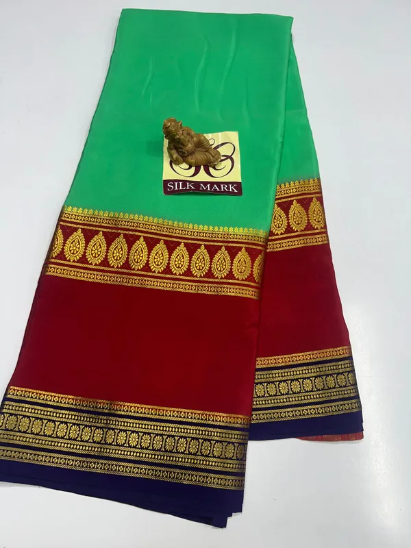 Pure_Mysore_Crepe_Silk_With_Embroidery_Saree_With_Blouse_Piece