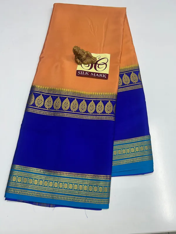 Pure_Mysore_Crepe_Silk_With_Embroidery_Saree_With_Blouse_Piece