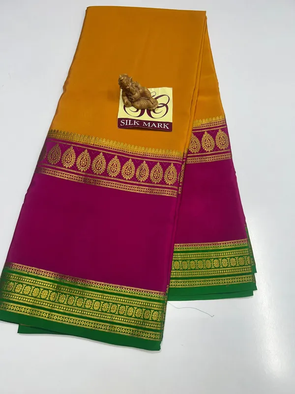 Pure_Mysore_Crepe_Silk_With_Embroidery_Saree_With_Blouse_Piece
