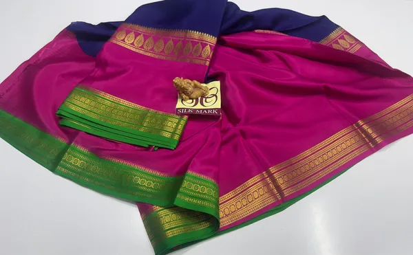 Pure_Mysore_Crepe_Silk_With_Embroidery_Saree_With_Blouse_Piece