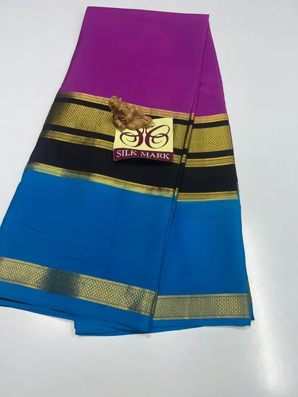 Pure_Mysore_Crepe_Silk_With_Embroidery_Saree_With_Blouse_Piece