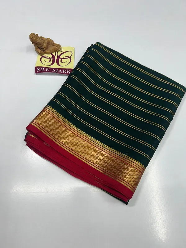 Pure_Mysore_Crepe_Silk_With_Embroidery_Saree_With_Blouse_Piece