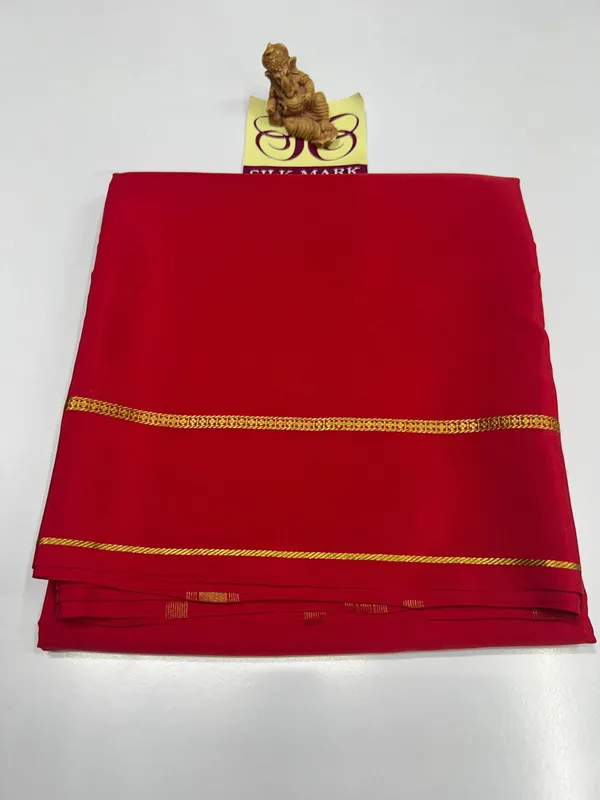 Pure_Zari_Mysore_Crepe_Silk_Sarees_With_Blouse_Piece
