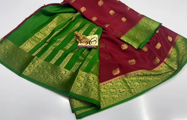 Pure_Mysore_Crepe_Silk_With_Embroidery_Saree_With_Blouse_Piece