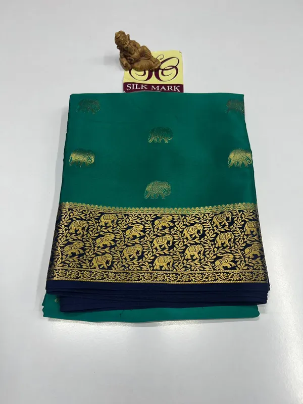 Pure_Mysore_Crepe_Silk_With_Embroidery_Saree_With_Blouse_Piece