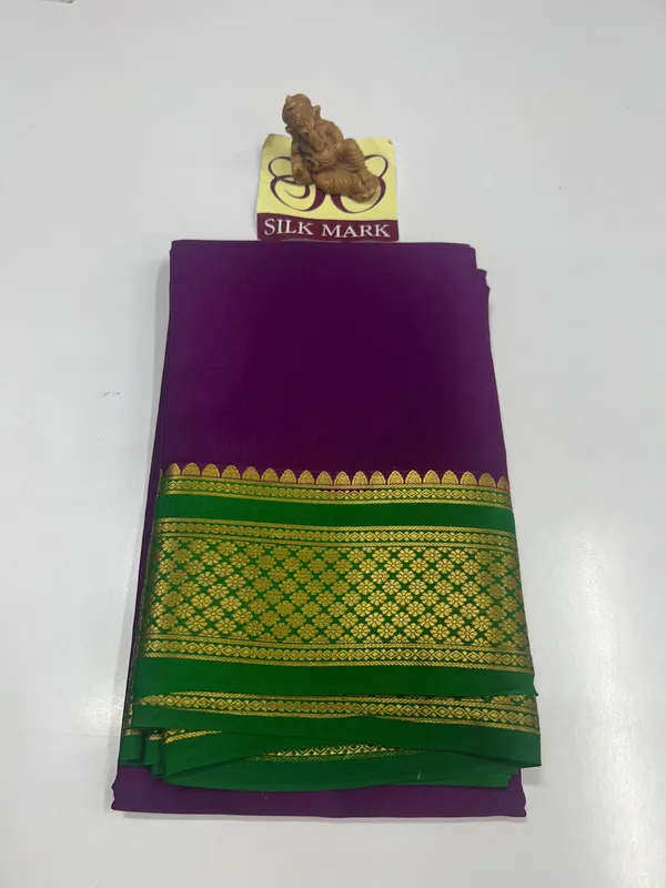 Pure_Mysore_Crepe_Silk_Sarees_With_Blouse_Piece