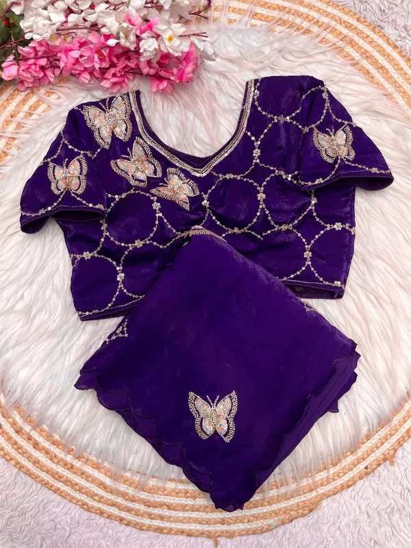 Bling_Butterfly_Purple_Partywear_Saree_With_Stitched_Blouse