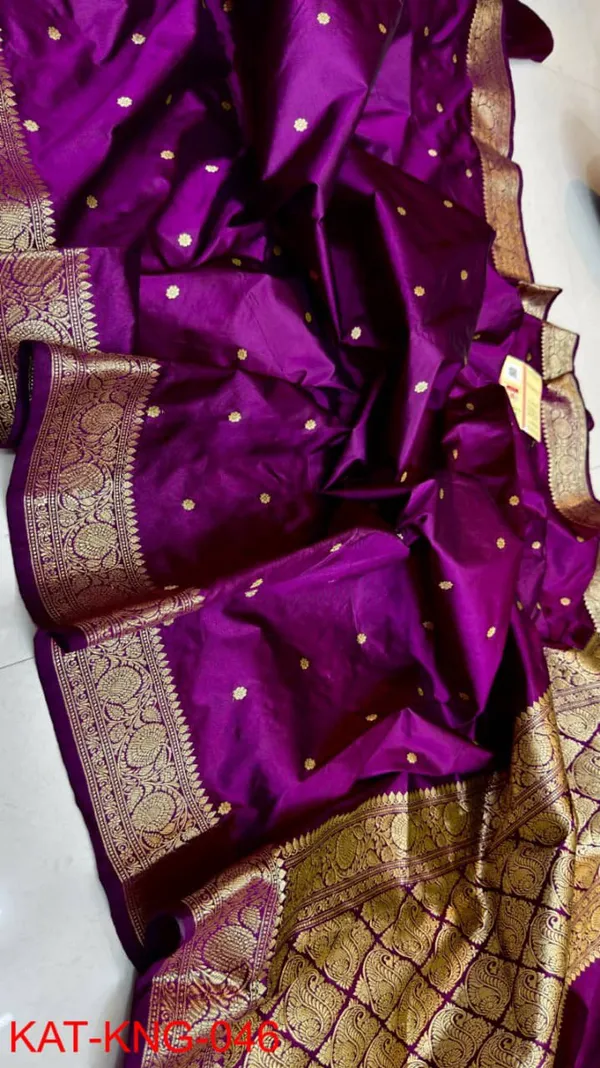 Dark_Pink_Pure_Katan_Kanjivaram_Silk_Saree_Handloom_Luxury_With_Antique_Zari