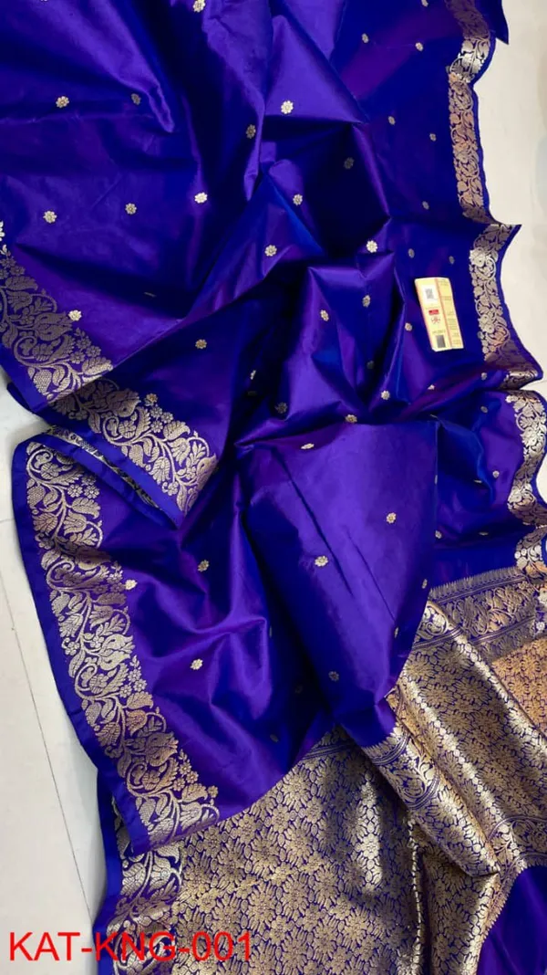 Dark_Blue_Pure_Katan_Kanjivaram_Silk_Saree_Handloom_Luxury_With_Antique_Zari