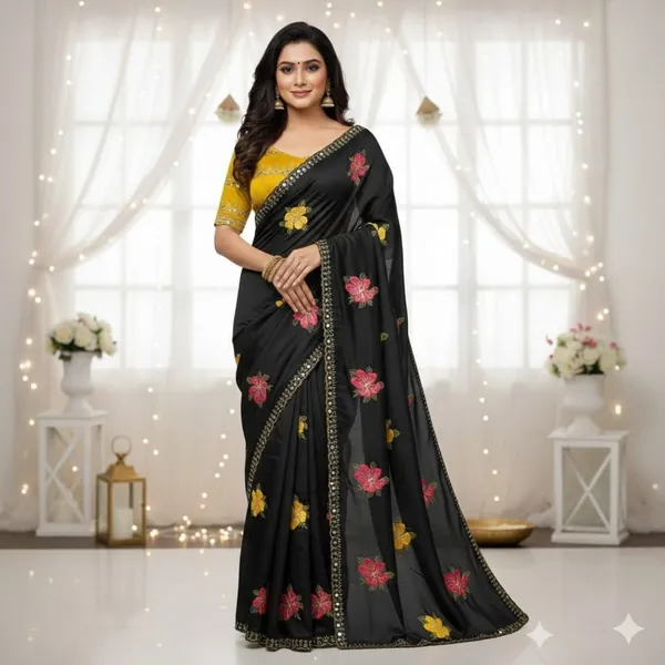 Floral_Butti_Designer_Saree