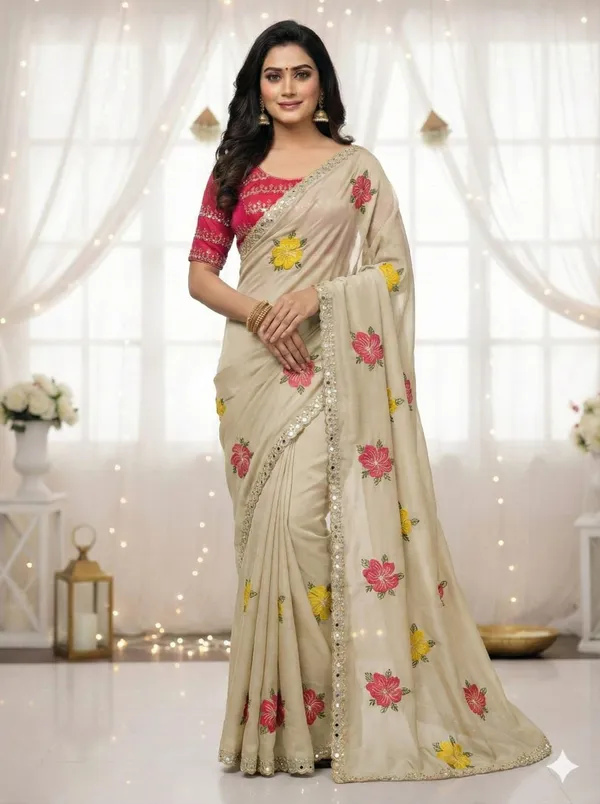 Floral_Butti_Designer_Saree