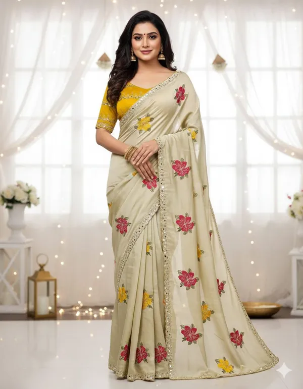 Floral_Butti_Designer_Saree