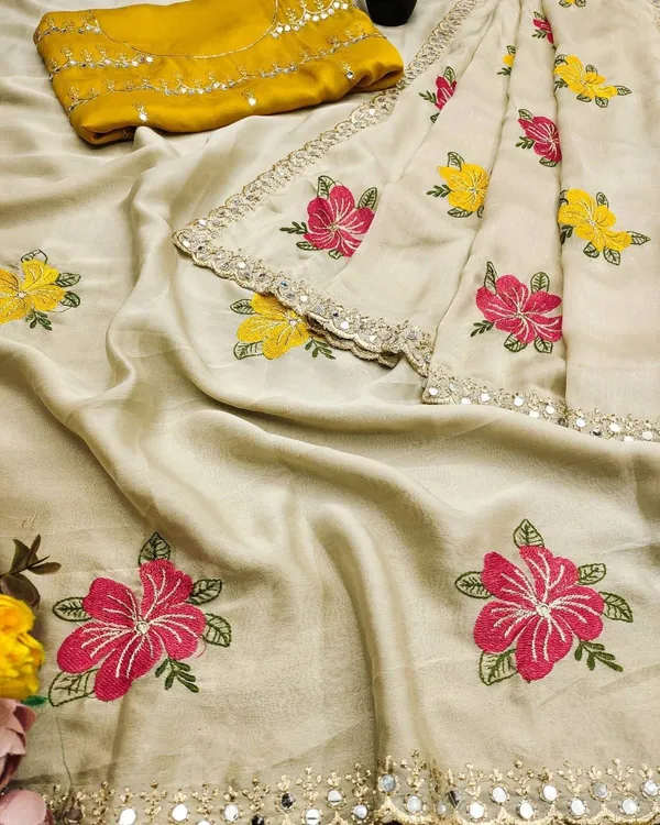 Floral_Butti_Designer_Saree