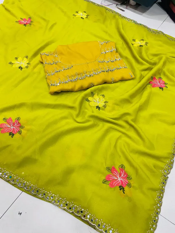 Floral_Butti_Designer_Saree