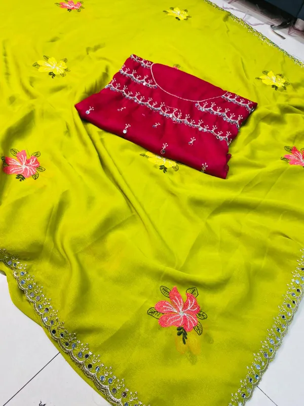 Floral_Butti_Designer_Saree