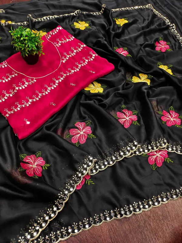 Floral_Butti_Designer_Saree