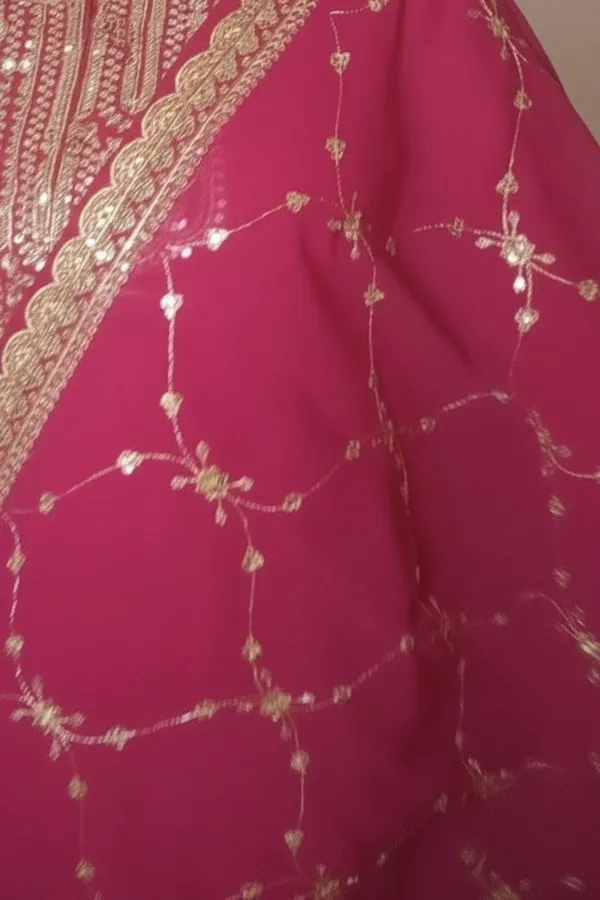 Tomato_Red_Colour_Gown_And_Dupatta