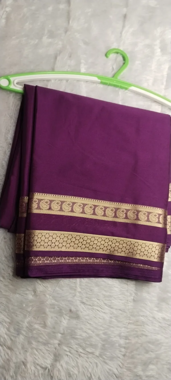 Semi_Crepe_Silk_Saree_Bentex_Violet