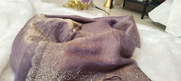 Bling_Border_Replica_Sarees_Lavender_Colour