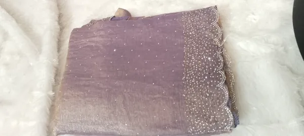 Bling_Border_Replica_Sarees_Lavender_Colour