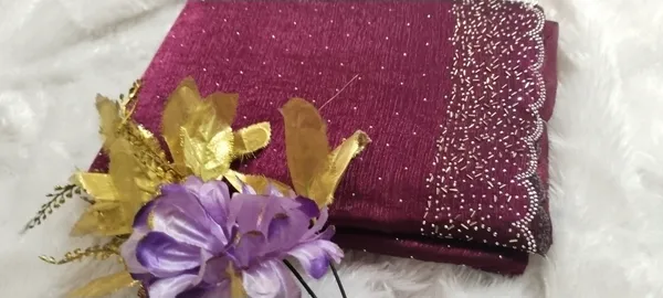 Bling_Border_Replica_Sarees_Wine_Colour