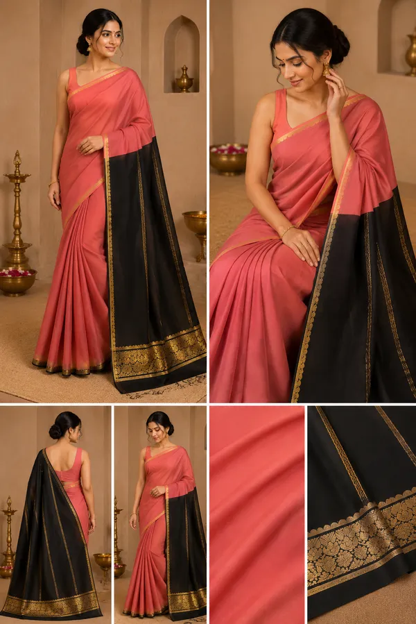 Lightweight_Contrast_Pallu_And_Contrast_Blouse_Pure_Mysore_Crepe_Silk_Sarees