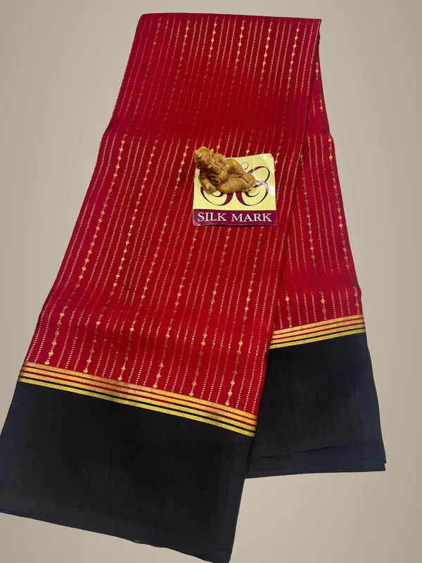 Pure_Mysore_Crepe_Silk_Sarees_With_Blouse_Piece