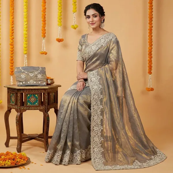 Sushi_Designer_Sarees_Gray