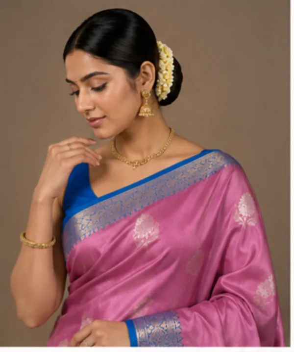 Lilac_Pink_And_Blue_Colour_Pure_Banarasi_Mango_Silk_Saree