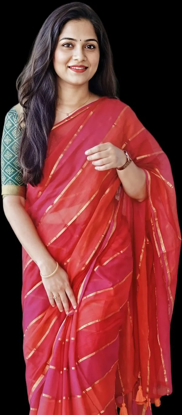 Zari_Stripe_Cotton_Saree