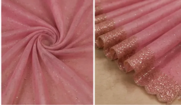 Bling_Border_Pink_Colour_Party_Wear_Sarees