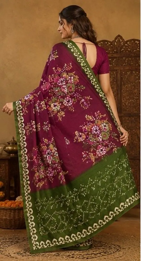 Crush_bandani_saree