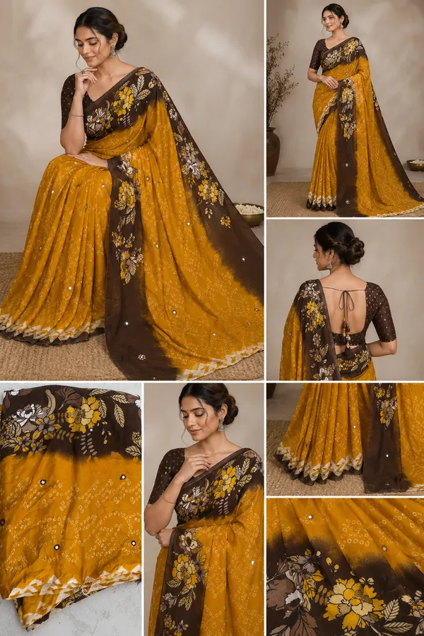 Crush_bandani_saree