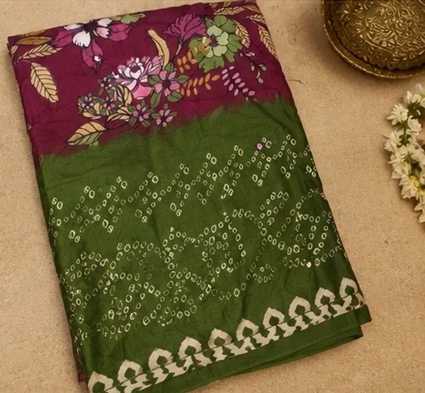 Crush_bandani_saree