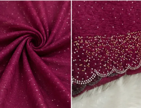 Bling_Border_Replica_Sarees_Wine_Colour