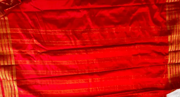 Semi_Crepe_Saree_Red
