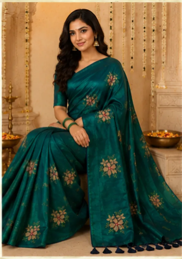 Peacock_tissue_cotton_saree_with_floral_embroidery